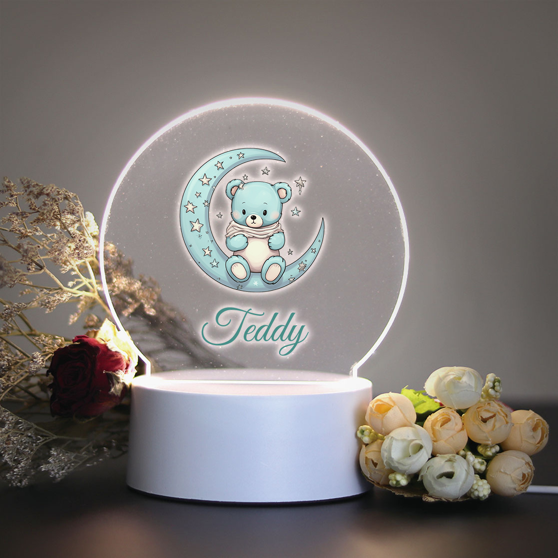 Lighting Visual - 1 Stück Personalisierte Mausbär-LED-Tischlampe für Heimdekoration