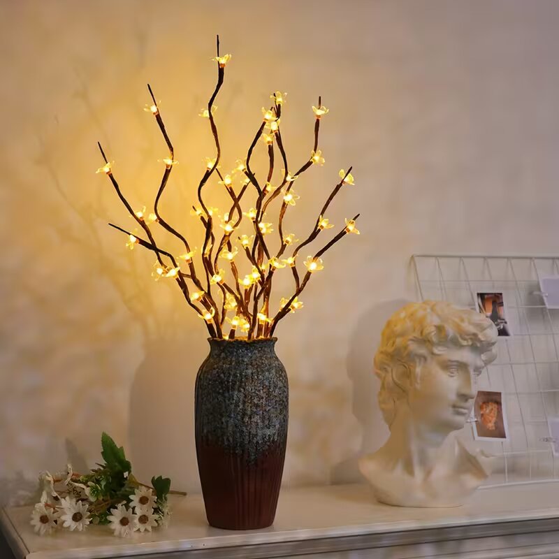 Lighting Decoration Ideas - 1/2 Stück 20LED Kirschblütenbaum-Zweiglichter für Innen-