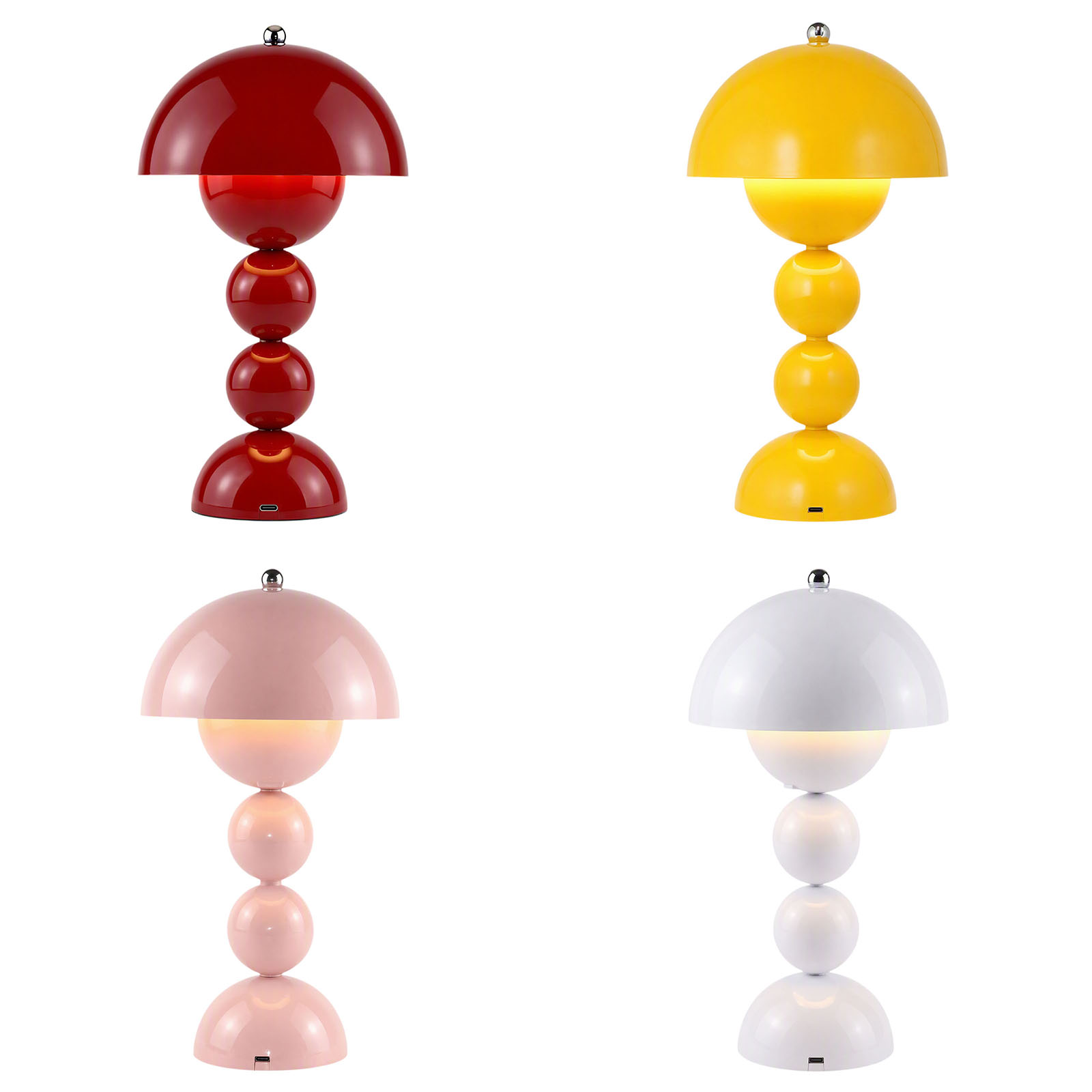 Decor Lighting Lamps - Vintage Pilz-Blütenknospen-Schreibtischlampe USB LED 3 Farbmodi