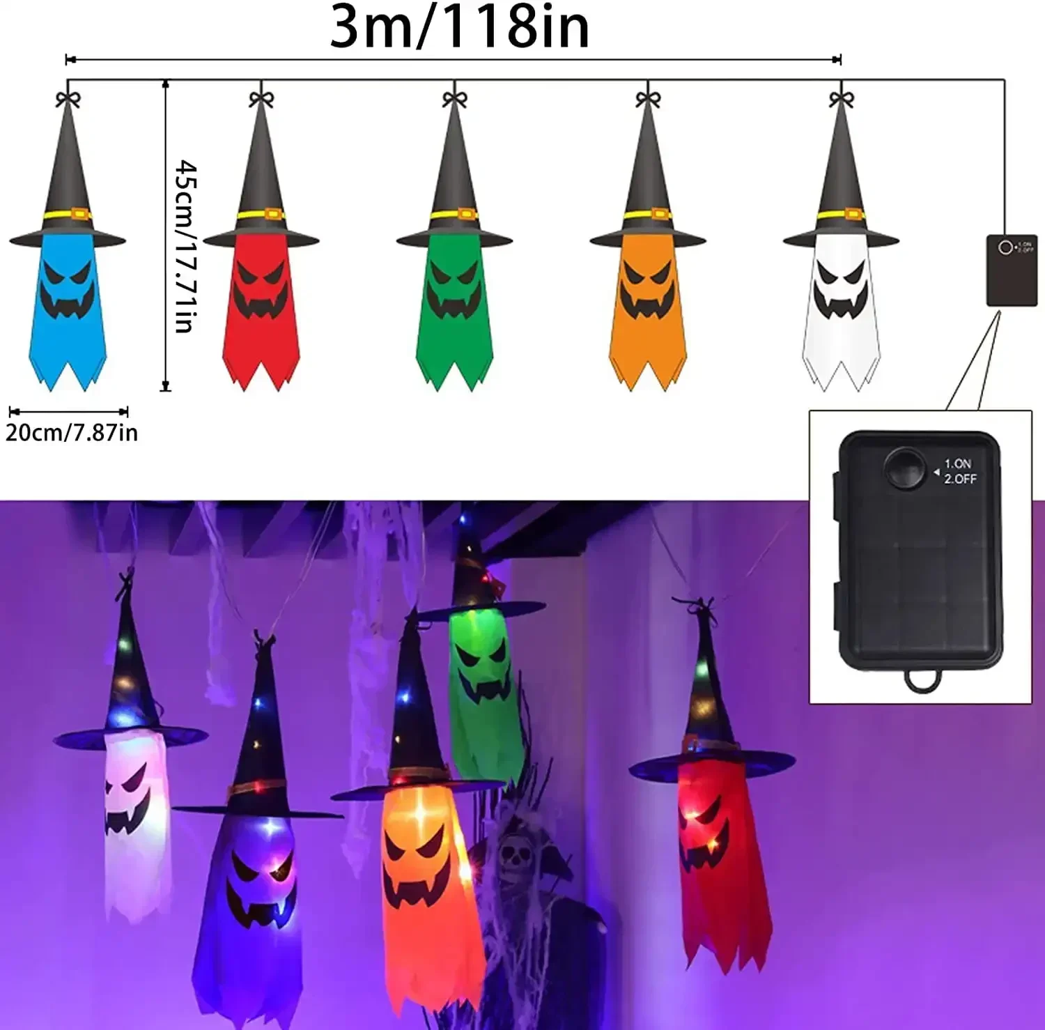 5-teilige Halloween-Lichterket – Lighting Decoration Ideas Bewertung und Preis