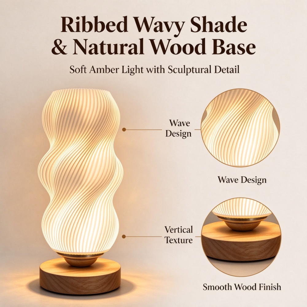 3D-gedruckte Nachtlampe mit We – Decor Lighting Lamps Bewertung und Preis