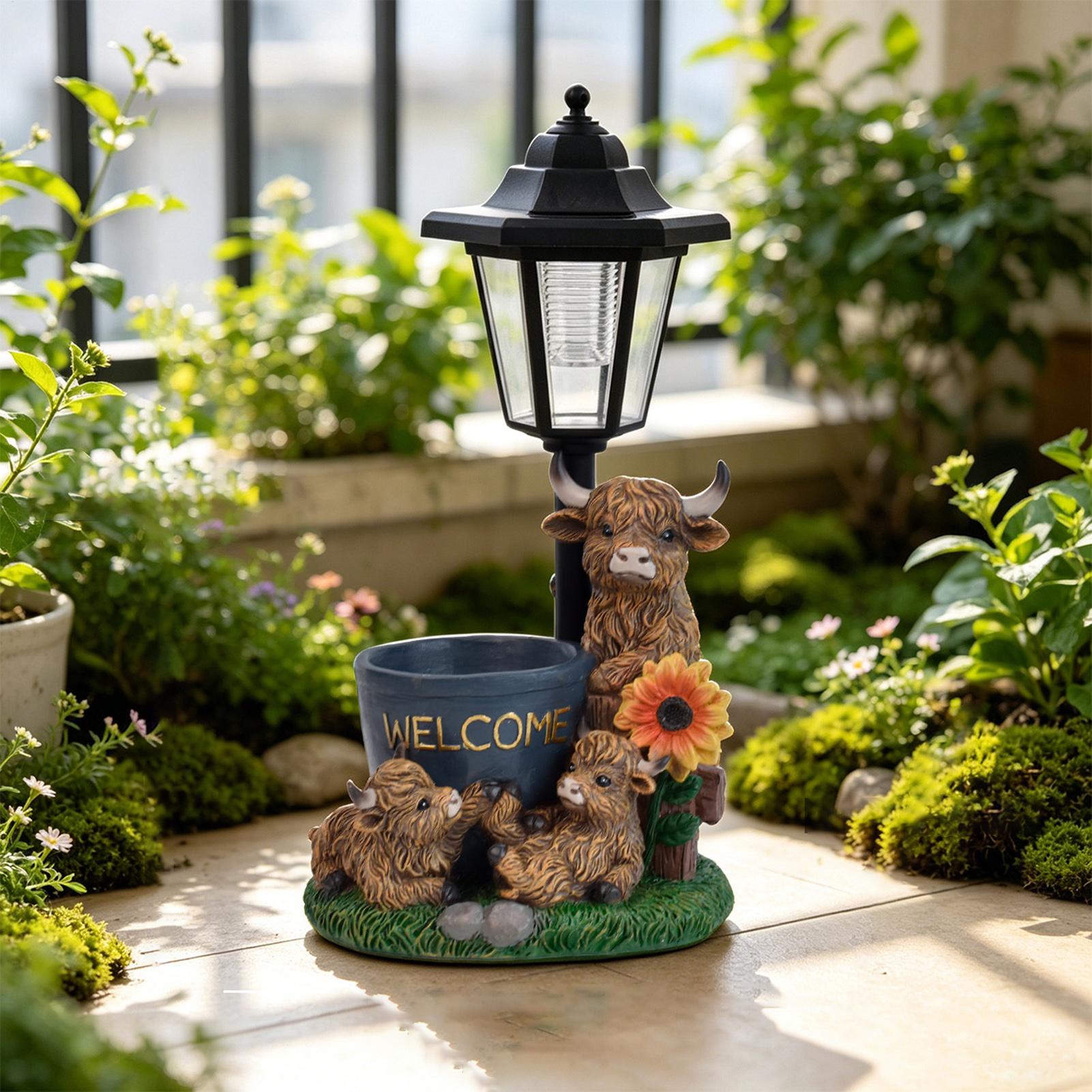 Solarbetriebene Garten-Tierfig – Up Lighting Decor Bewertung und Preis