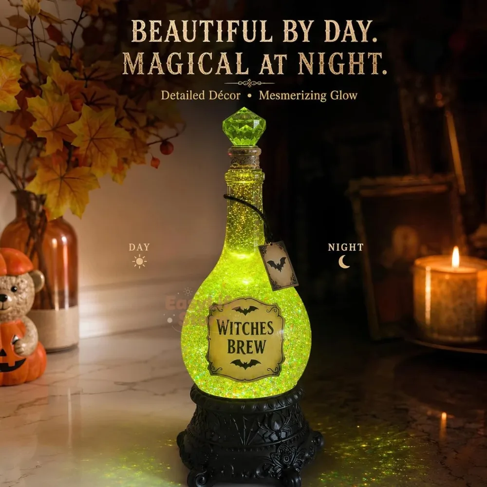 Leuchtende Hexenbrühe-Flasche  – Up Lighting Decor Bewertung und Preis