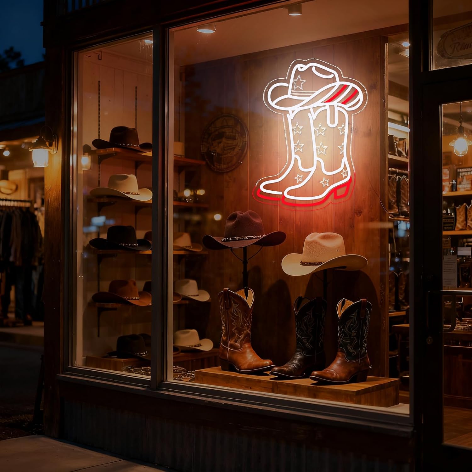 Cowboy-Stiefel und Hut LED-Neo – Lighting Decoration Ideas Bewertung und Preis