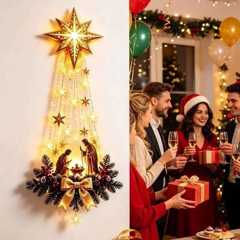 Weihnachts-Bethlehem-Stern des – Lighting Decoration Ideas Bewertung und Preis